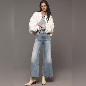 NWT! Anthropologie FRAME Le Palazzo High-Rise Crop Jeans - Multiple